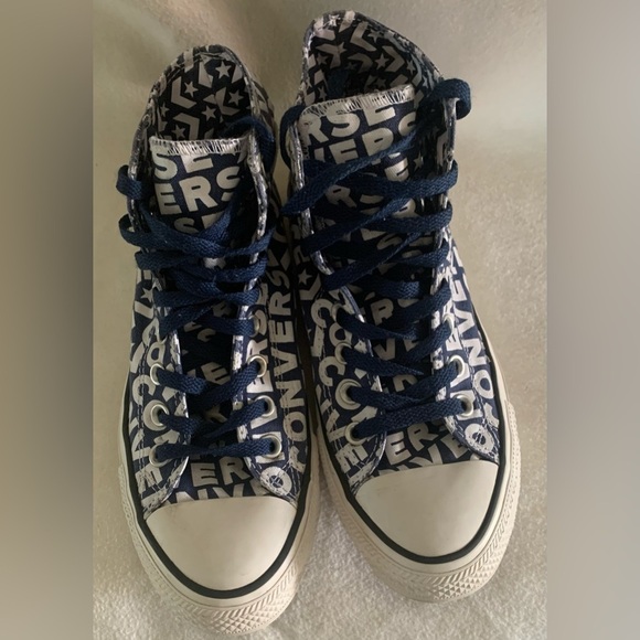 Converse Shoes - Converse Chuck Taylor All Star High Tops Logo Print 163952C Womens 9 Mens 7